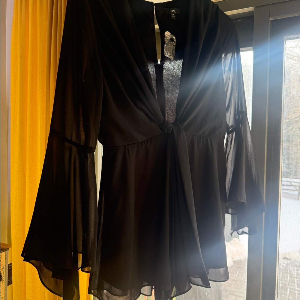 Very J Black Romper